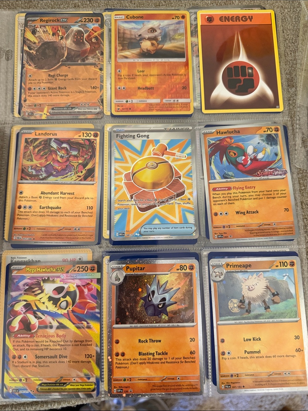 Pokemon Trading Card - rare, promo, cosmos holo, full art fighting Pokemon lot